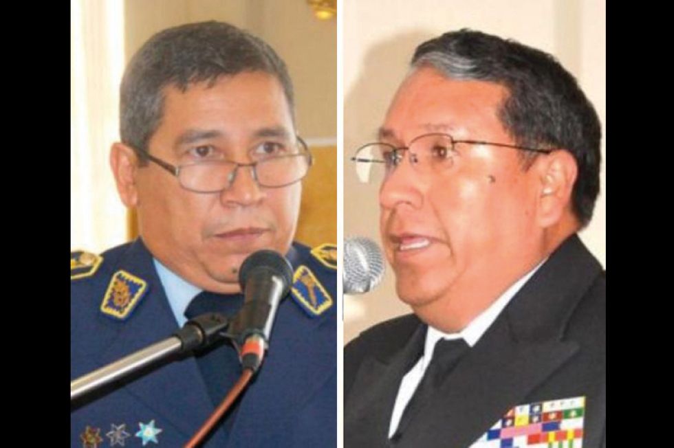 PROCESADOS. Los dos exjefes militares comandaron las FFAA durante el Gobierno de Jeanine Áñez.