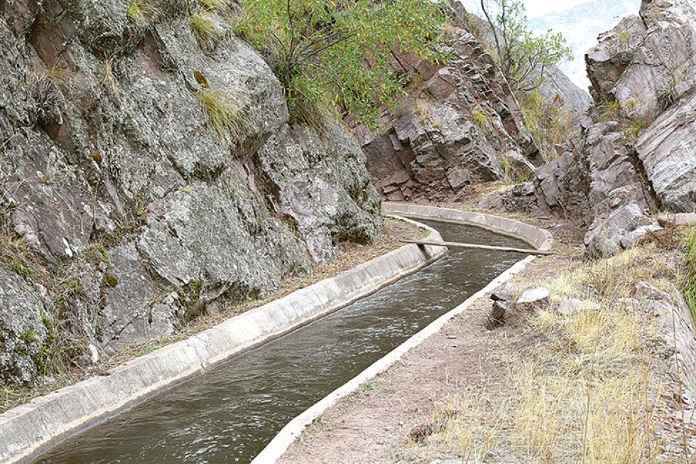 RAVELO. Las lluvias recientes incrementaron el nivel del agua de las cuencas que proveen a Sucre.