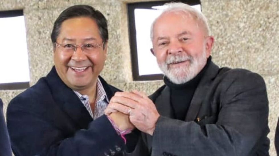 El presidente Luis Arce y el presidente electo de Brasil, Lula da Silva, en septiembre.