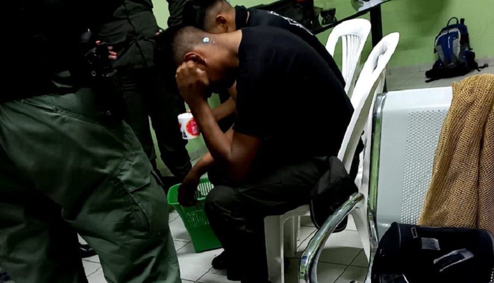 La fotografía que publicó el Gobierno de policías heridos en Santa Cruz.