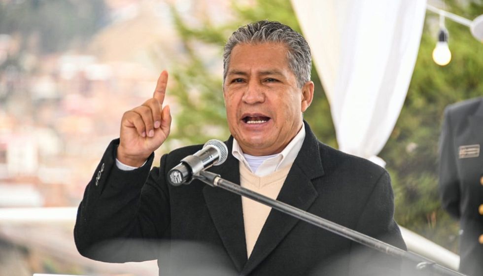 El ministro de Defensa, Edmundo Novillo. 