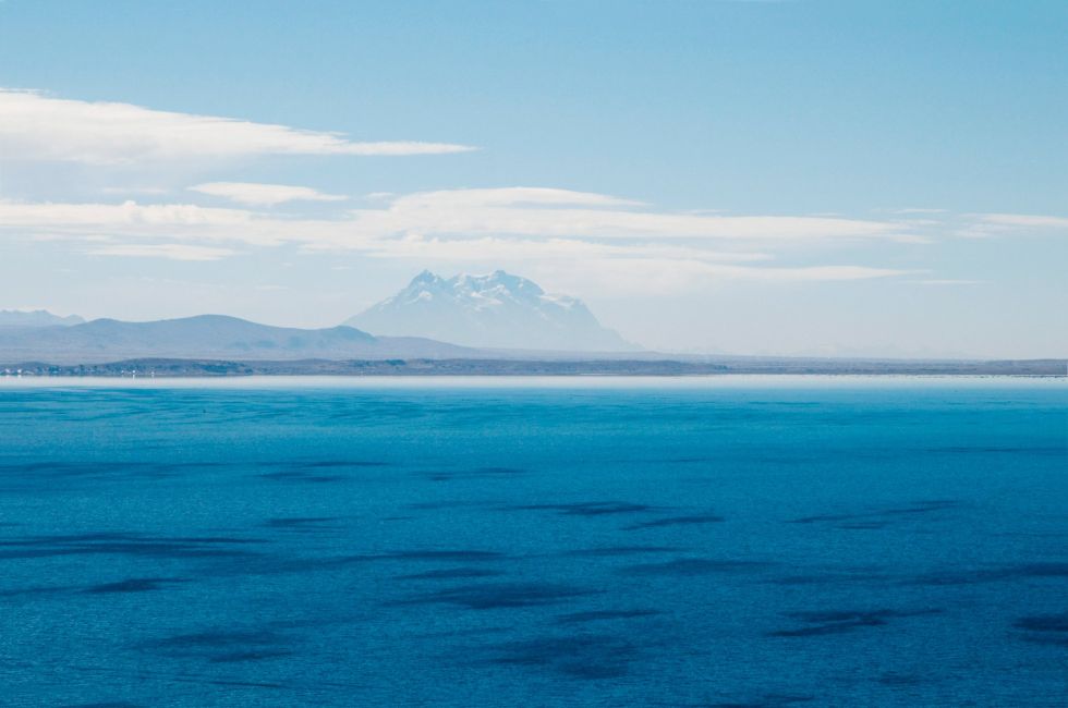 El lago Titicaca. 