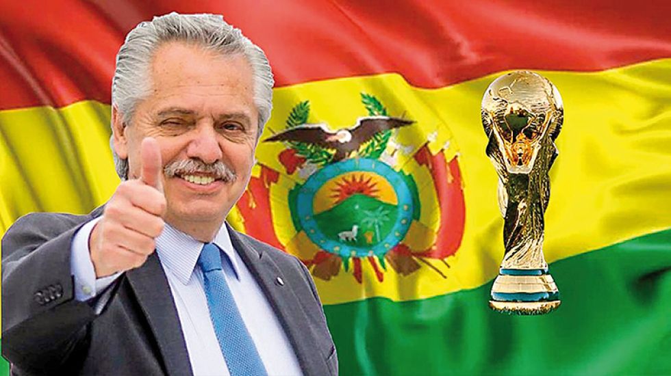 El presidente argentino Alberto Fernández confesó su intención de que Bolivia forme parte del Mundial.