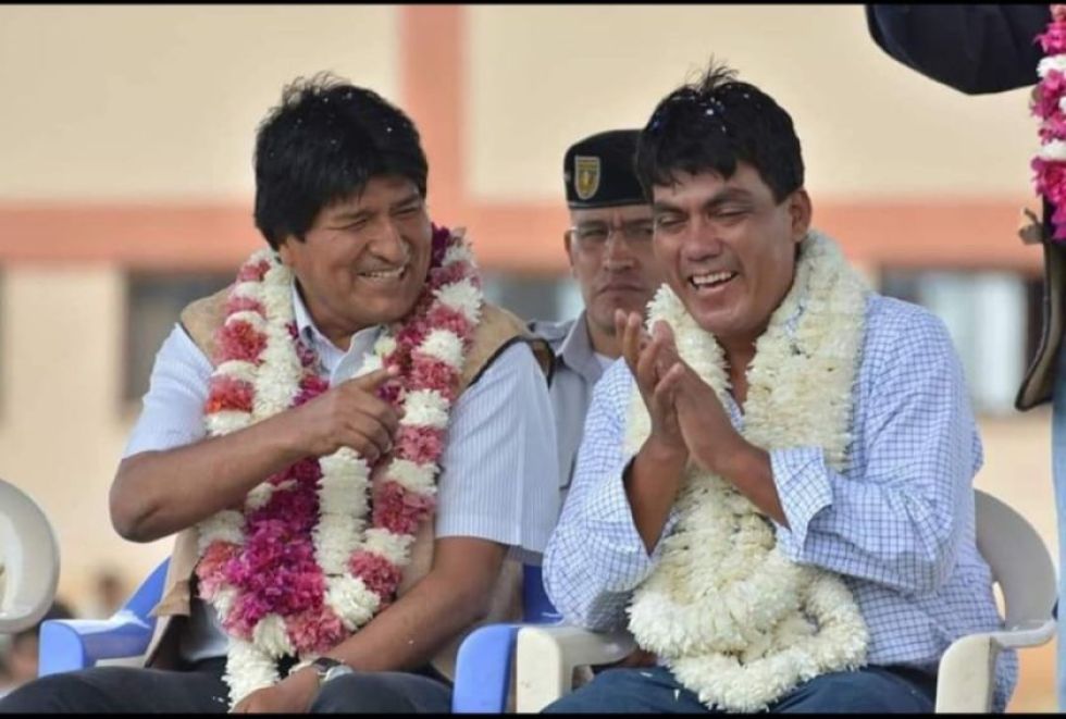 El diputado Héctor Arce (d) es uno de los actores políticos más leales al expresidente Evo Morales.