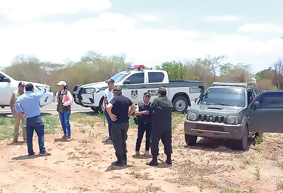 DENUNCIA. El operativo de desalojo a avasalladores en el predio La Toja, en el municipio de Guarayos.