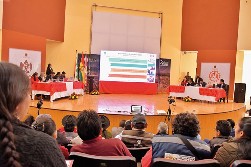 ACTO. La audiencia pública se celebró en el Salón Auditorio de la Villa Bolivariana, ayer.
