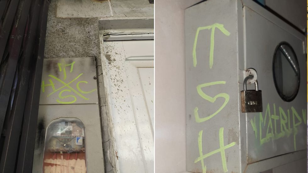 Las imágenes compartidas por comerciantes y vecinos de la calle Pando.