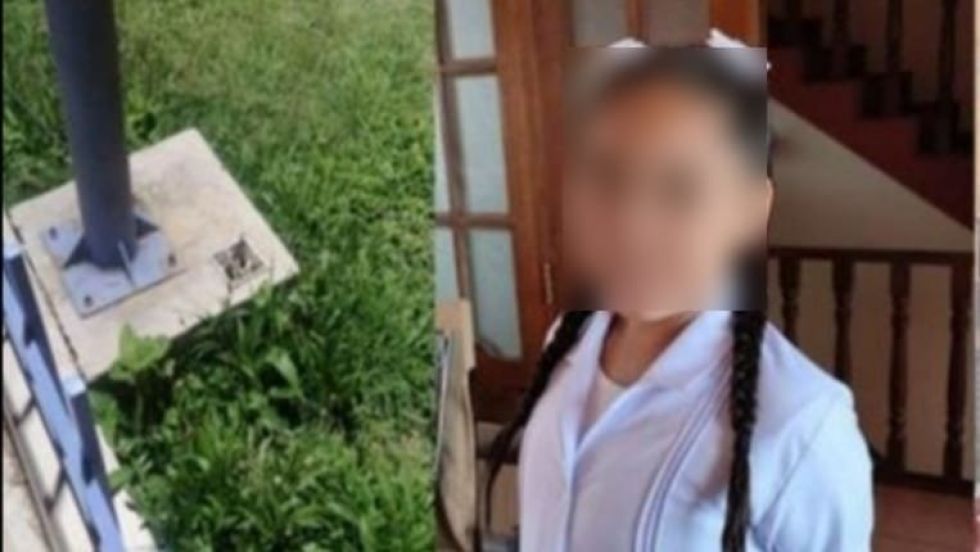 La niña que perdió la vida tras tocar un poste y recibir una descarga eléctrica en Cochabamba.