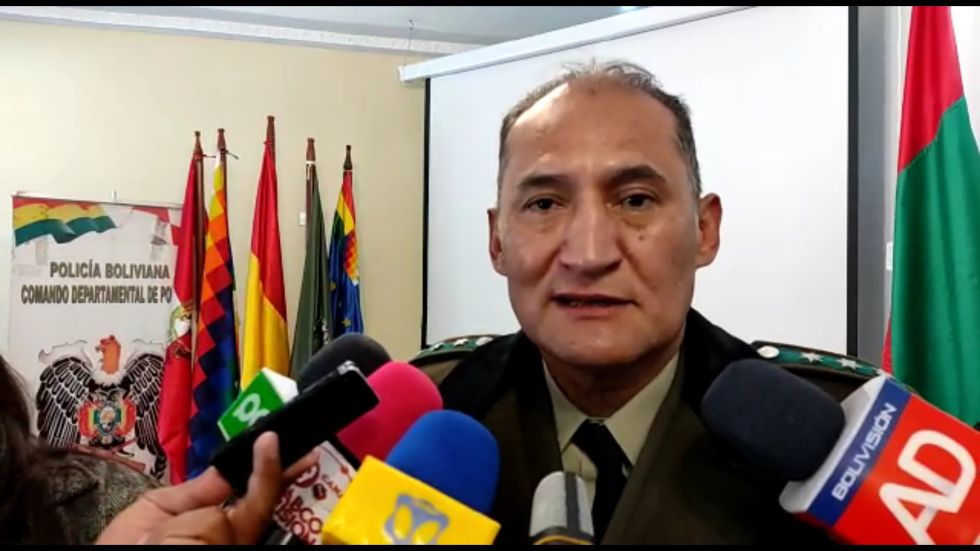 El director de la Felcc, coronel Carlos Alberto Oblitas, dio a conocer el lamentable hecho.