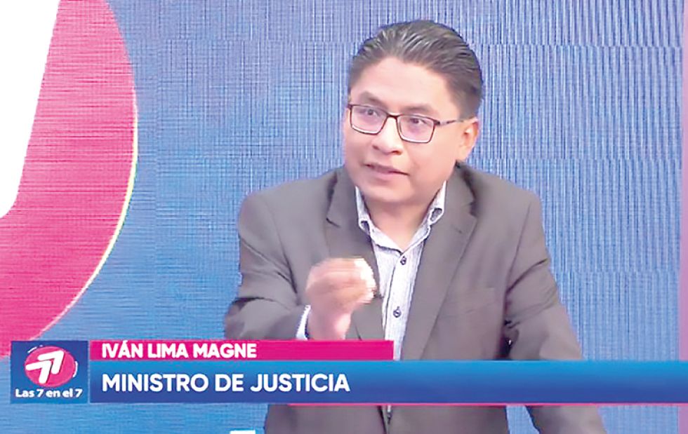 El ministro de Justicia. Iván Lima, anunció la llegada de una comisión esta semana.