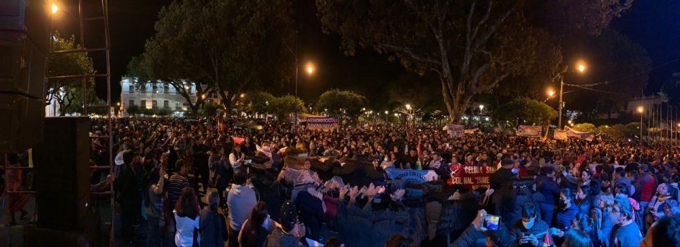 En Chuquisaca, los maestros unieron fuerzas con juntas escolares y sindicatos obreros.