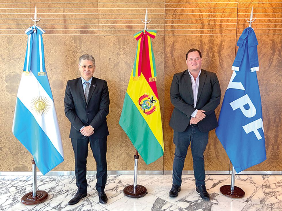 PACTO. González (izq.) y Dorgathen, ayer. 