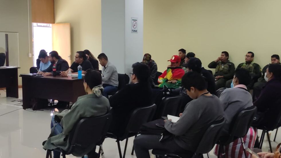 El juicio oral es tramitado por el juzgado de Sentencia Penal Tercero en Sucre.