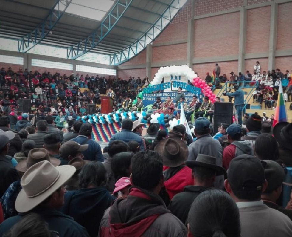 La inauguración del congreso de la Futpoch en Presto, este viernes.