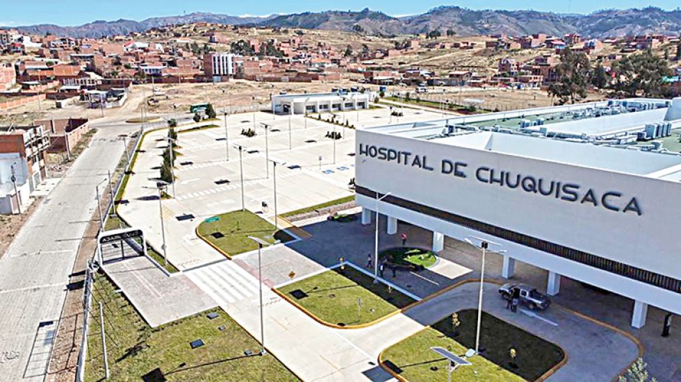 ENTREGADO. Una vista aérea de la infraestructura del hospital de Lajastambo.
