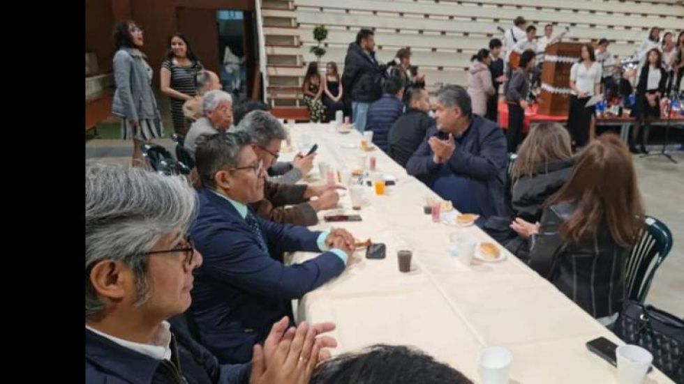 El procurador Chávez en una foto de archivo de un acto en el colegio San Ignacio de La Paz.