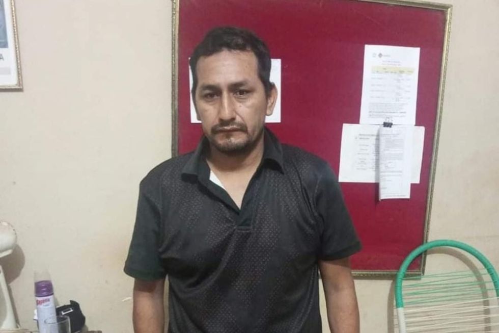 Hernán Siancas fue presentado este lunes por la Policial en Santa Cruz.