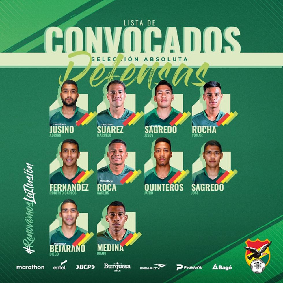 Los 28 jugadores que formarán parte de la Selección Nacional en los amistosos de este mes.