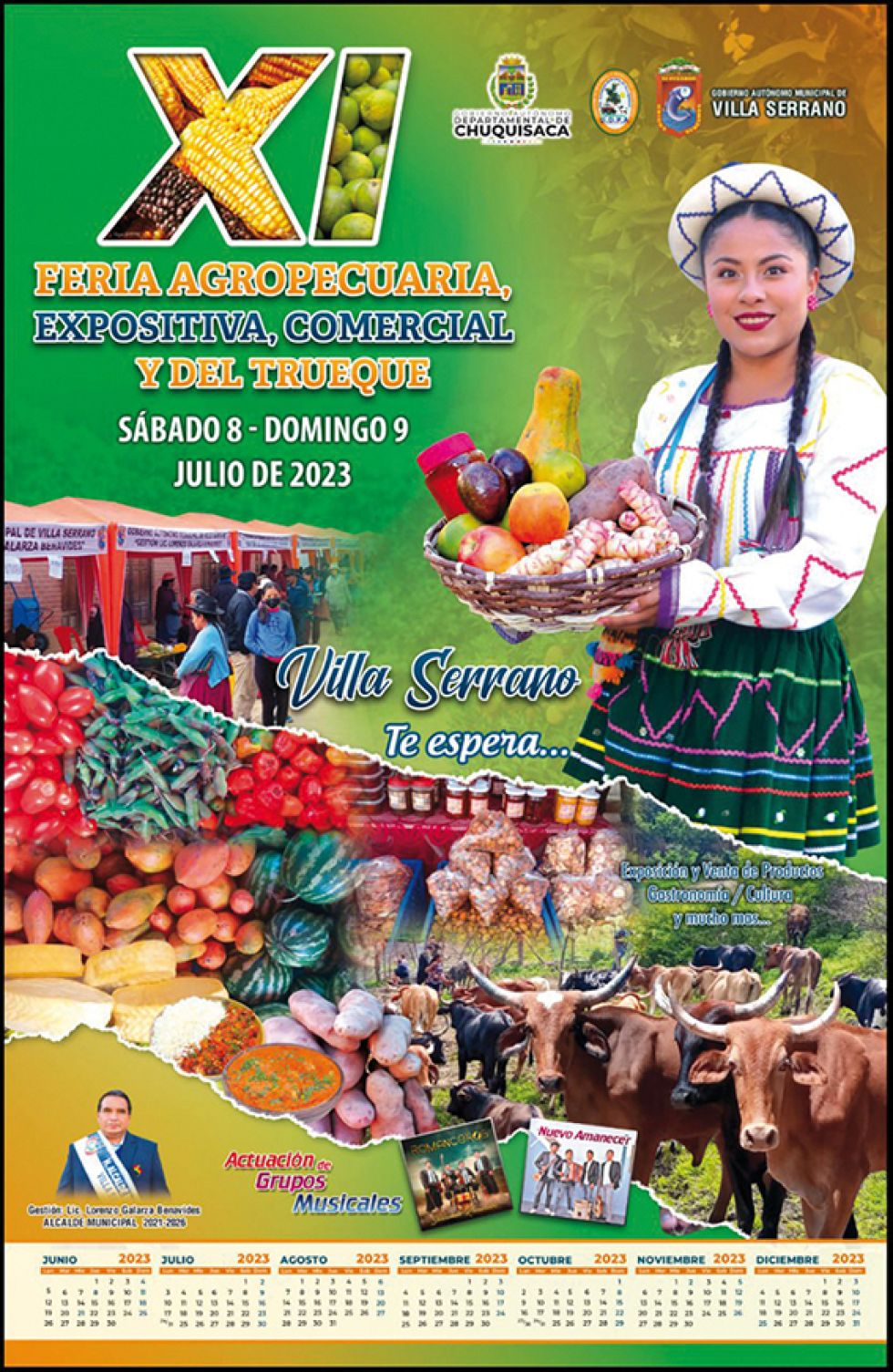 Feria Agropecuaria y del Trueque, en Villa Serrano