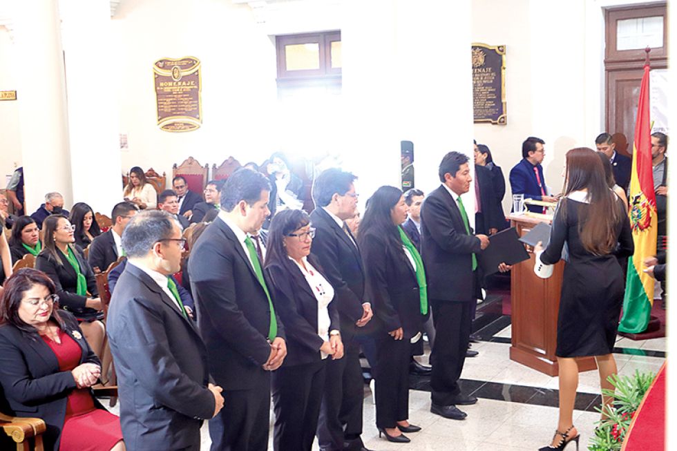 ACTO. El reciente acto de egreso del primer curso de formación y especialización judicial.