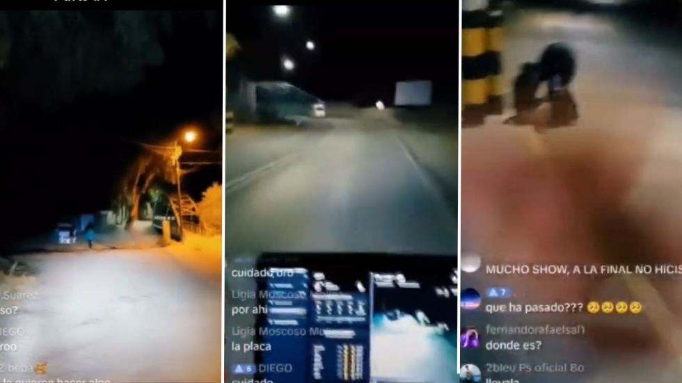 Las imágenes de la transmisión en vivo en TikTok. 