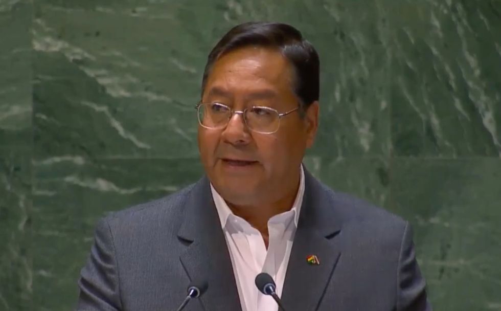 La intervención del presidente Luis Arce en la Asamblea General de la ONU.
