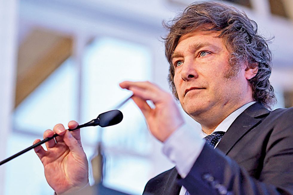 DEBATE. El candidato presidencial del partido ultraderechista La Libertad Avanza, Javier Milei.
