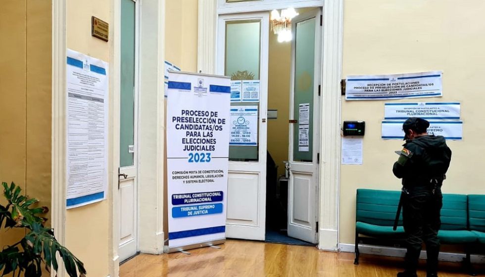 El proceso de preselección de candidatos a las elecciones judiciales está paralizado en la Asamblea.