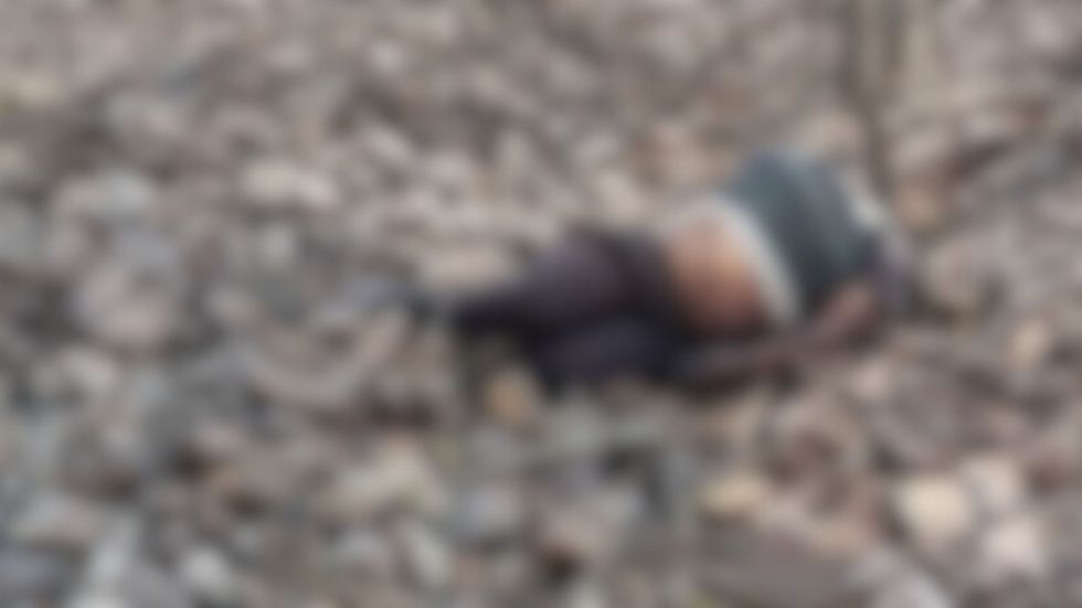 La imagen difuminada del hombre fallecido en Sucre. 