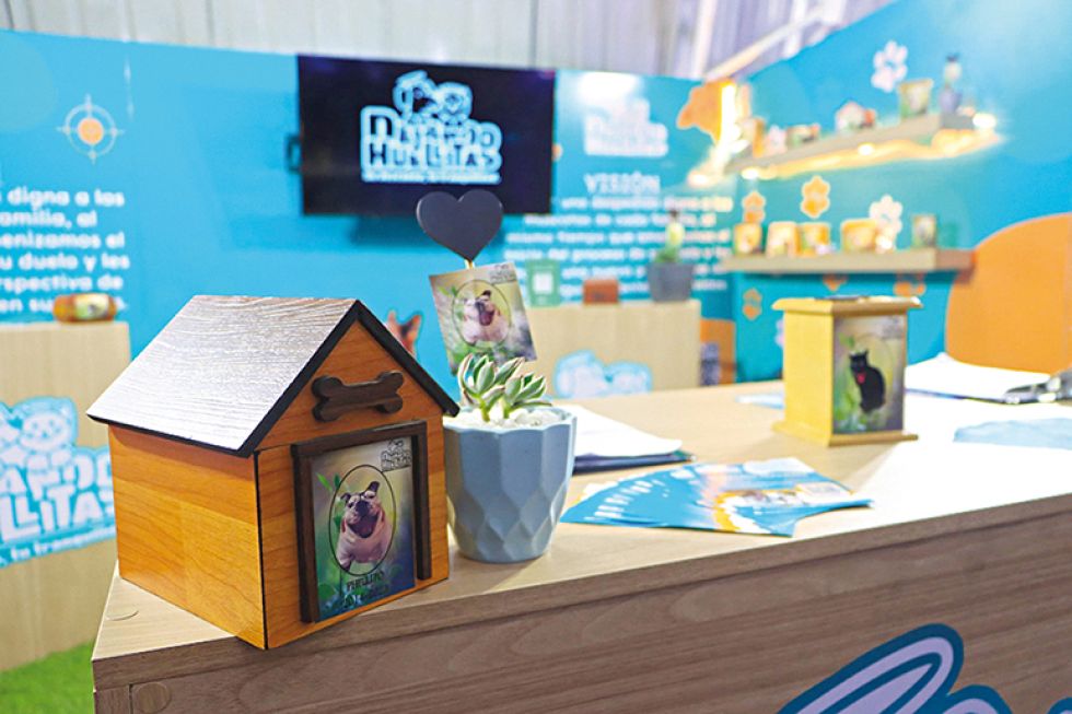 El stand de Dejando Huellitas en la Fexpo Sucre 2023. 