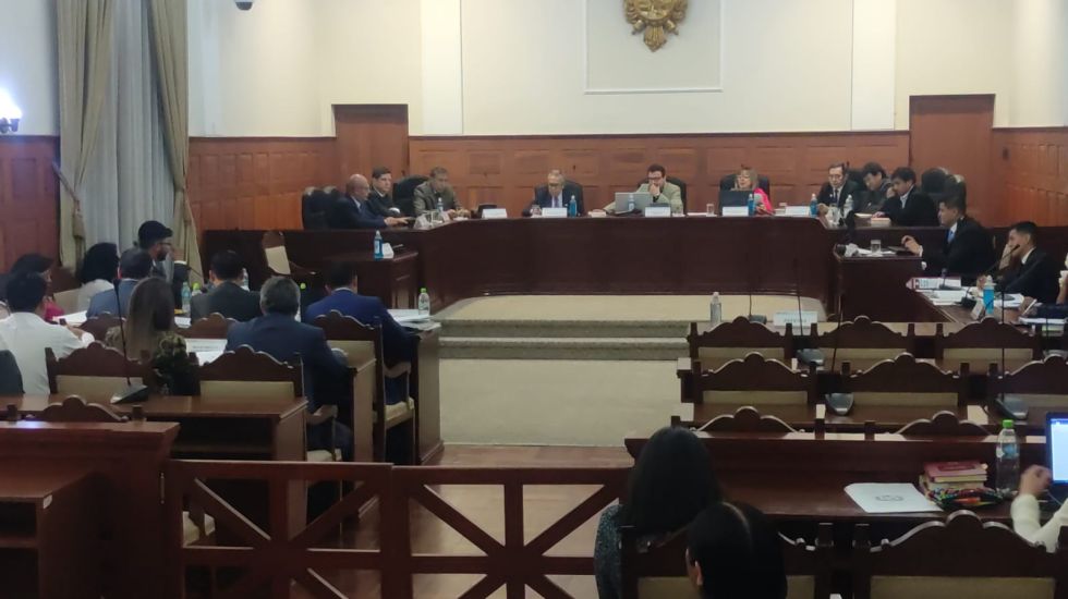 La audiencia de juicio de responsabilidades por el caso Petrocontratos, en el TSJ.