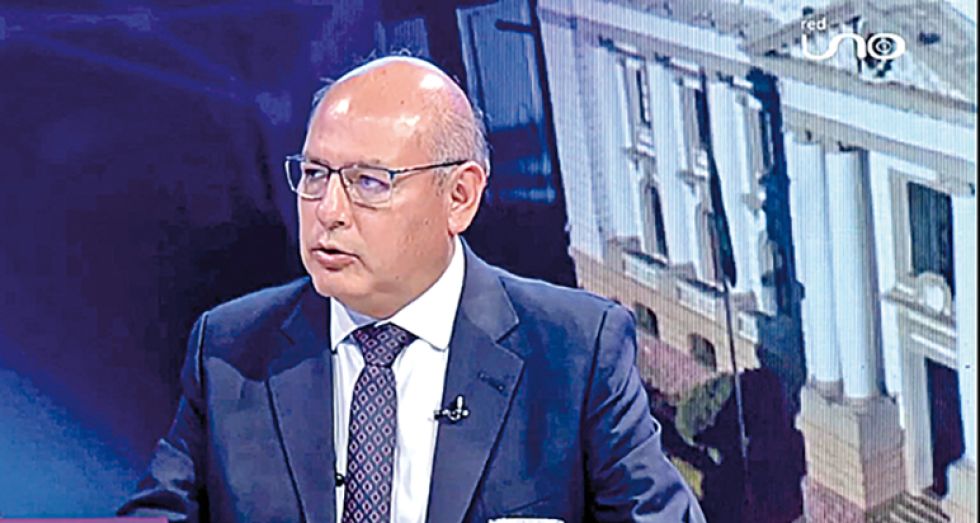 autoridad. Ricardo Torres, presidente del Tribunal Supremo de Justicia, anoche en la Red Uno.