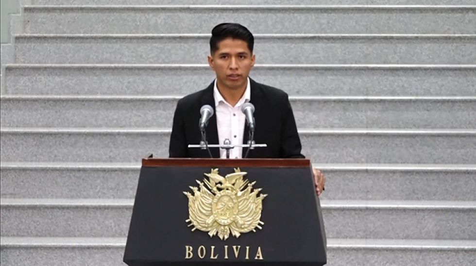 AUTORIDAD. El titular del Senado asumió la presidencia interina del Estado por segunda vez.