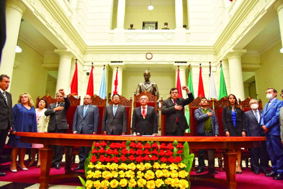 ACTO. La inauguración del Año Judicial 2023 se realizó el 3 de enero en el hall del TSJ.