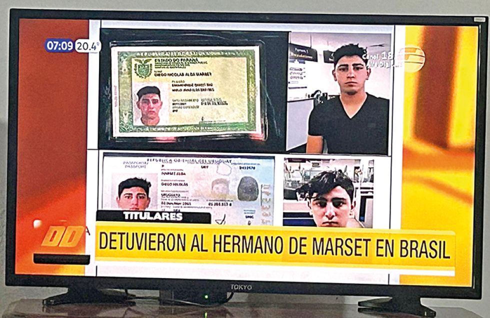 CAPTURADO. Diego Nicolás Marset, hermano DE Sebastián Marset, tenía residencia en Santa Cruz.