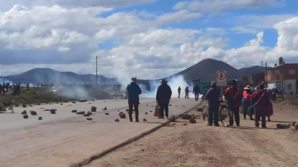 Puntos de bloqueo en Tiraque