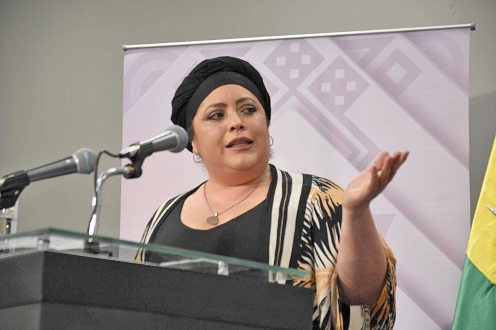 Ministra de la Presidencia, María Nela Prada