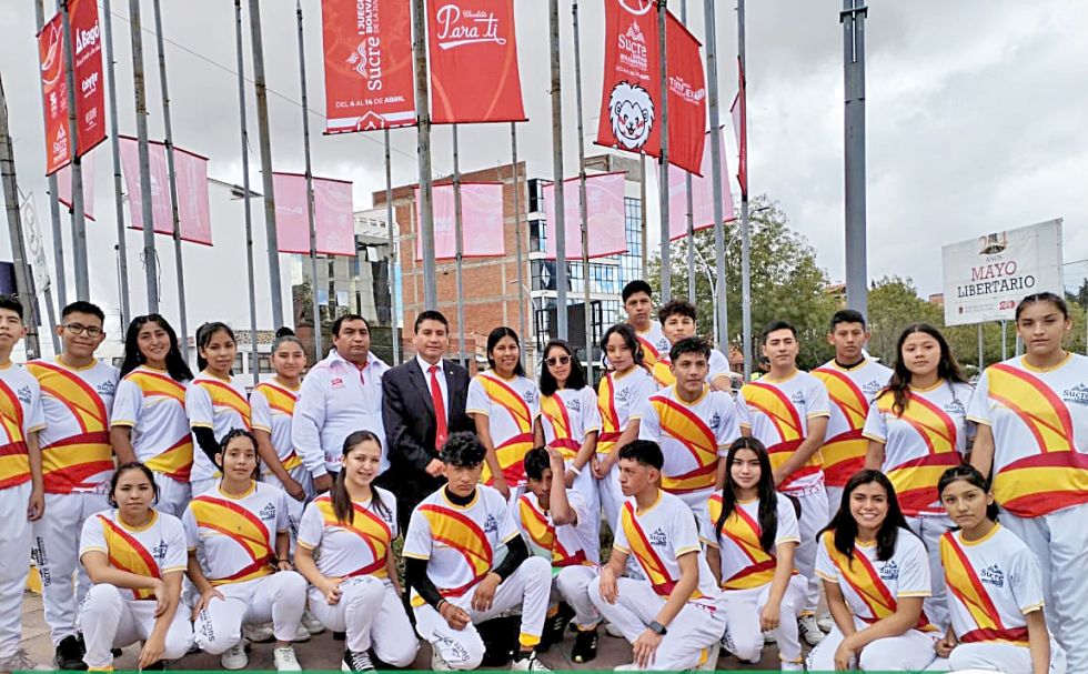 Algunos deportistas chuquisaqueños que disputarán los Juegos.