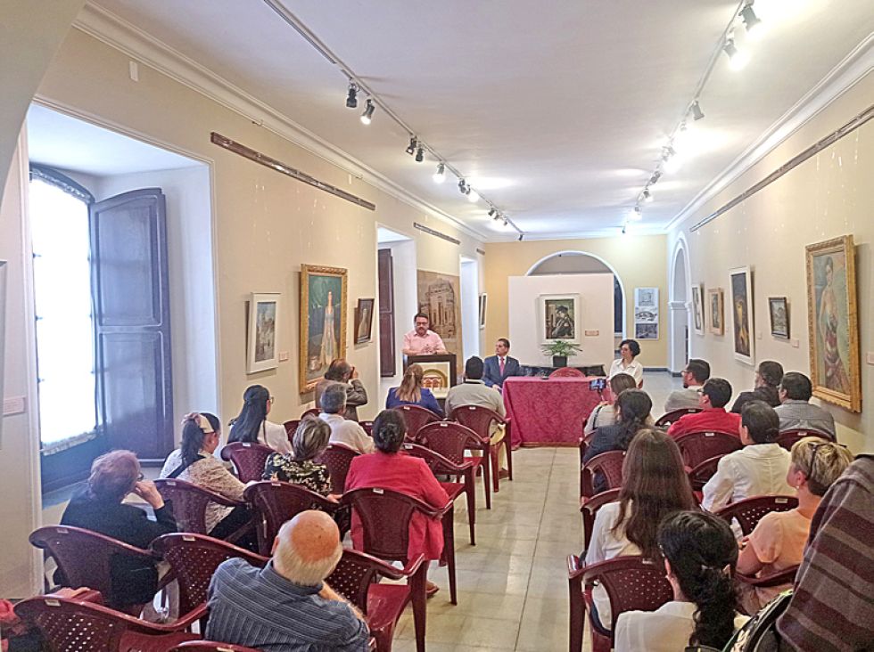 Sala del Museo Colonial Charcas donde se expone, hasta el 18 de mayo, la obra de Cecilio Guzmán de Rojas y de sus contemporáneos. Exposición itinerante que llega desde la Casa Naci