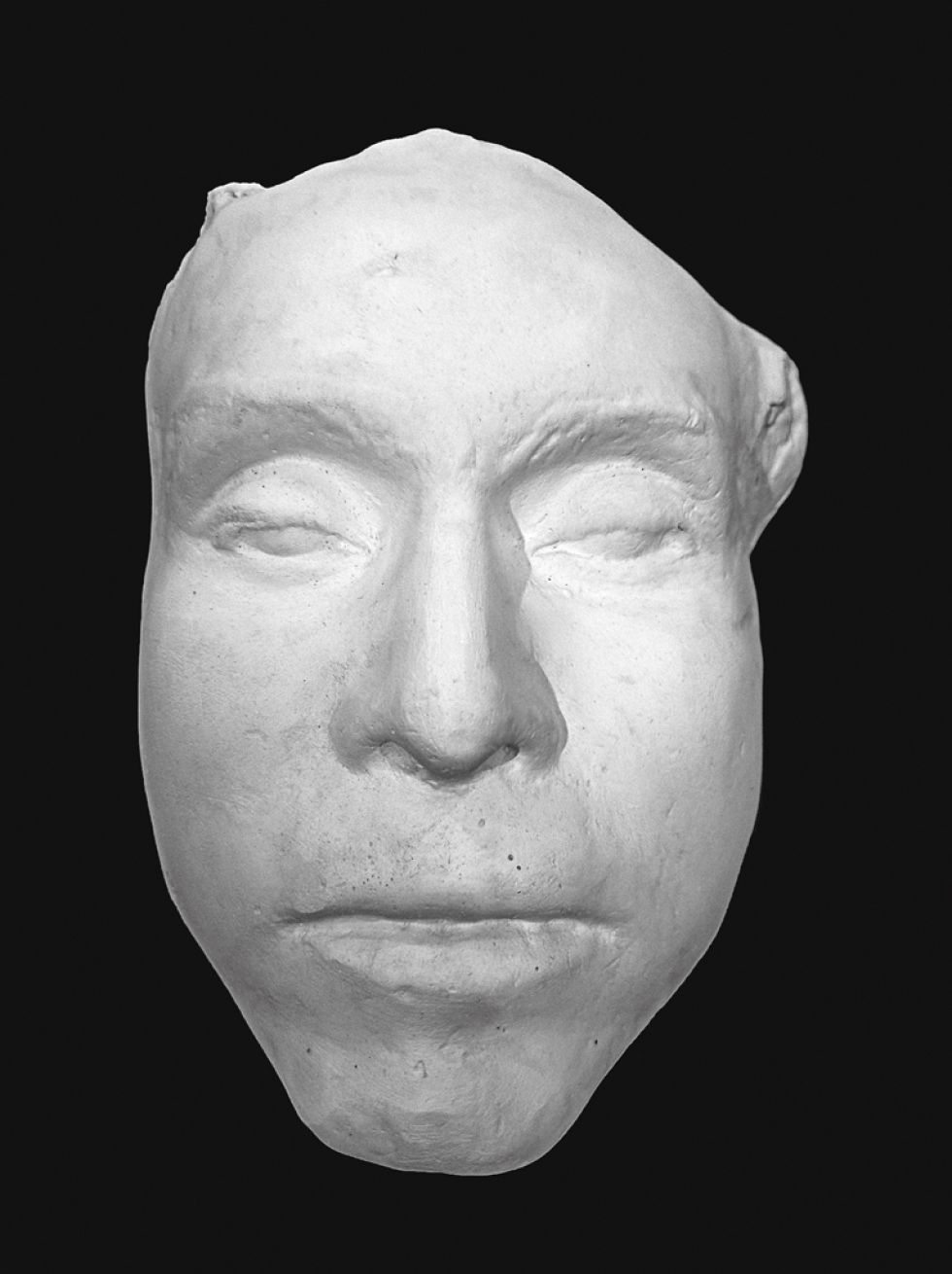 Mascara mortuoria de Cecilio Guzmán de Rojas. El genio boliviano que en sus 50 años de vida, produjo miles de obras de arte y decidió morir en Llojeta cuyo paisaje pintó