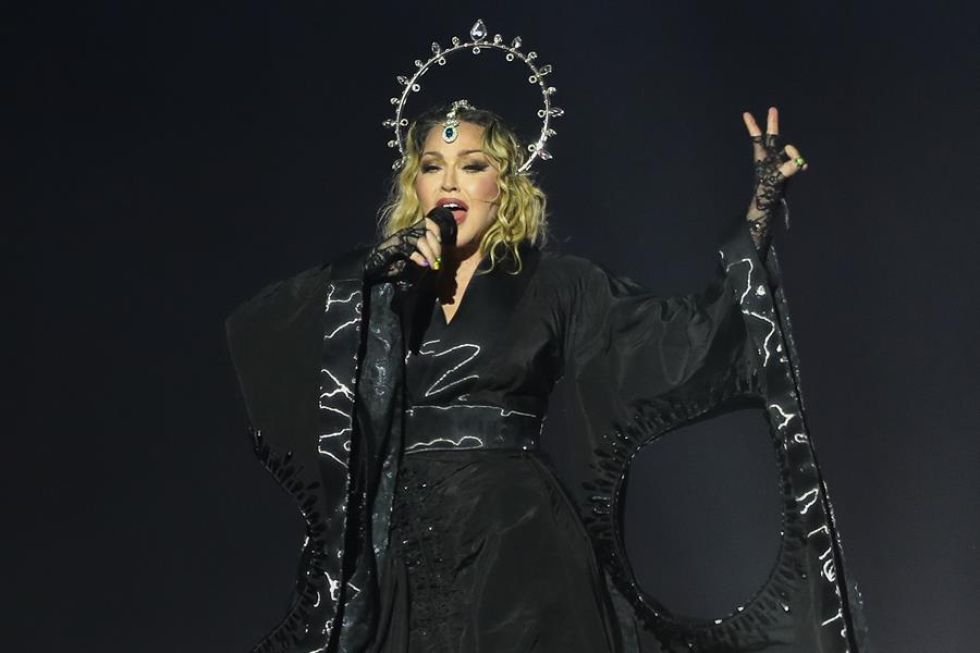 La cantante Madonna en su concierto en Río de Janeiro. 