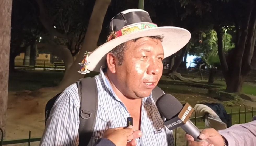 Pedro Llanque, dirigente de la Csutcb del ala “evista”.