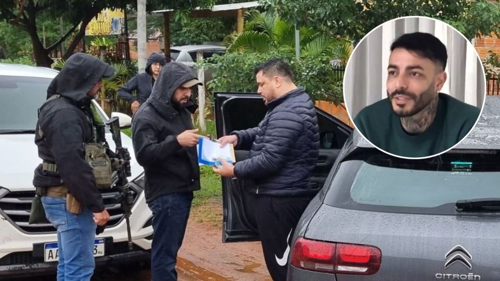 El momento de la detención del hombre vinculado a Sebastián Marset.