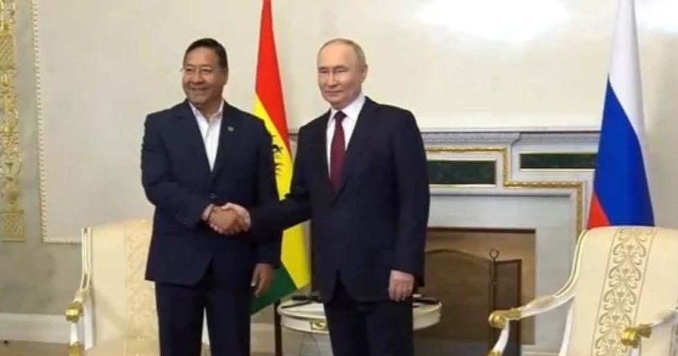 Luis Arce y Vladimir Putin