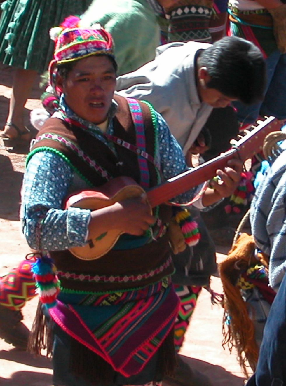 Danzante de Ch'utillos que llegó del norte de Potosí.