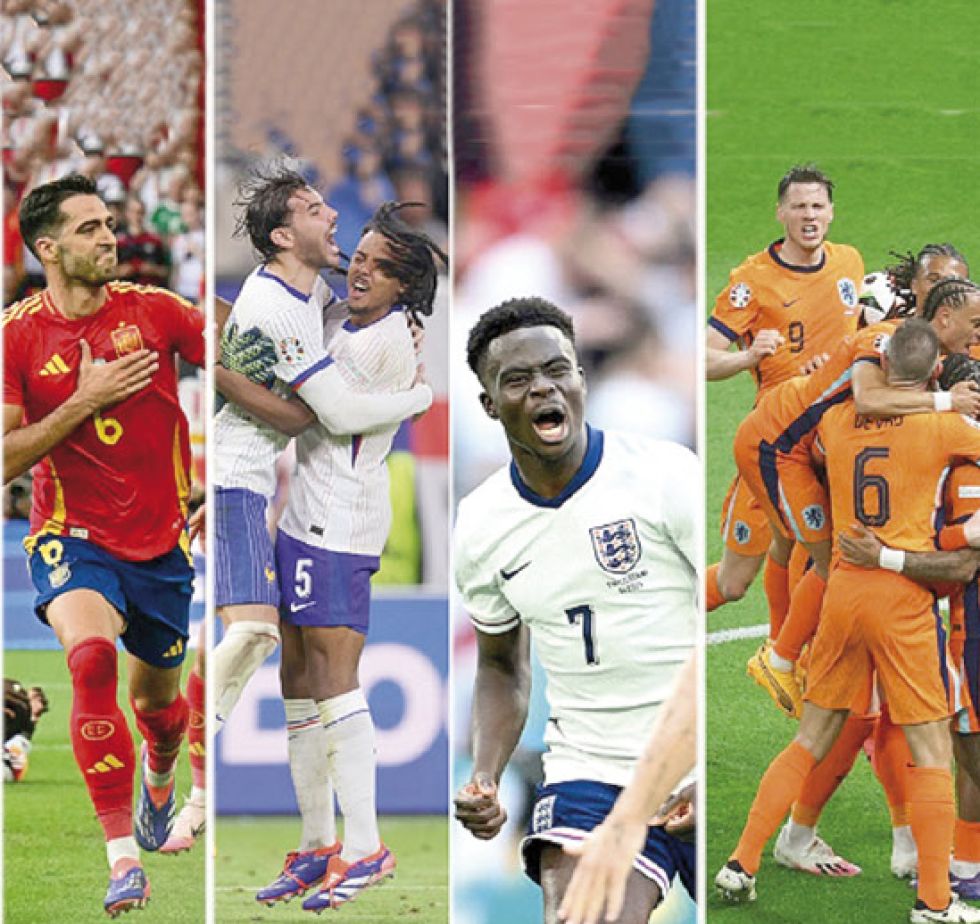 Las selecciones clasificadas a las semifinales.