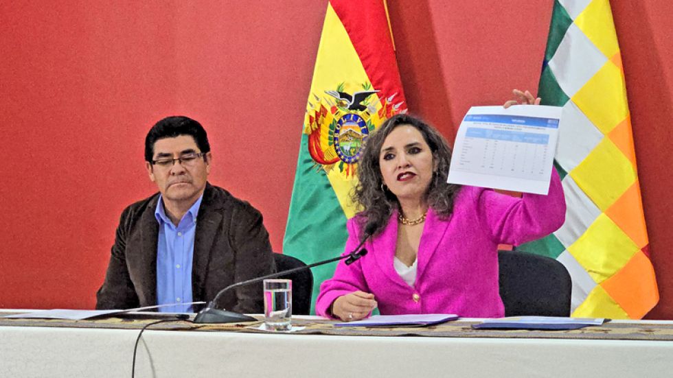 MINISTRA. Castro presentó ayer un informe sobre el comportamiento de enfermedades respiratorias.