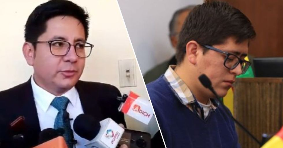 Osmar Vargas, secretario general de la Alcaldía y Antonio Pino, concejal de R-2025