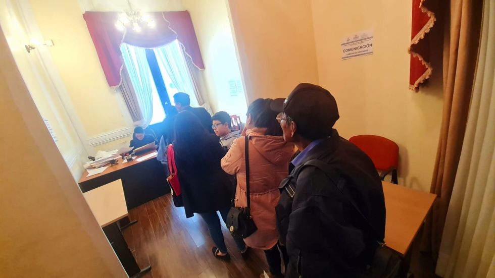 La presentación de postulaciones a las elecciones judiciales. 