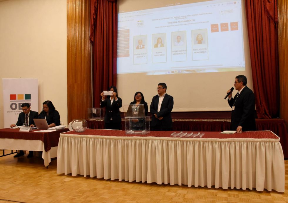 Este viernes se realizó el sorteo de la ubicación de los candidatos en la papeleta de las elecciones judiciales.